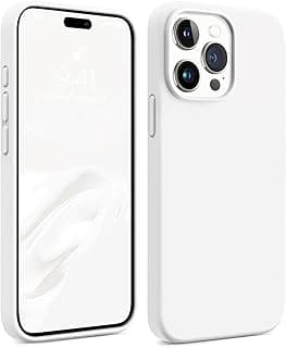 Soft Silicon Mobile Magic Case with Microfiber Lining For Apple iPhone 14 Pro Max 6.7 Inch (White)