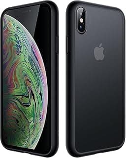 Magic Phone Case For Apple iPhone (X/Xs) Shockproof Cover Matte Black Frame TPU Back Clear Back