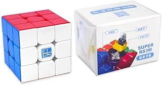 مكعب ذكاء DailyPuzzles MoYu Super RS3M 3x3 إصدار Maglev، متعدد الألوان