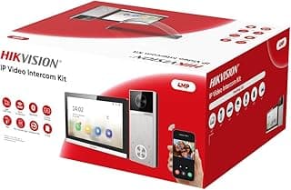 انتركم فديو DS-KIS611-S بتصميم انيق وحديث شاشه انتركم 7 بوصه وحده انتركم خارجيه بكاميرا عاليه الدقه 4 ميجا بكسل مع زاوية رؤية 150 درجة مزود طاقة PoE صوت ثنائى الاتجاه