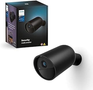 Secure, Smart camera for outdoor / indoor video surveillance, Black, Full HD video, Battery operated, night vision, easy to install, Zigbee, wireless, two-way communication with built-in