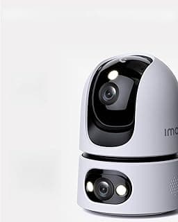 كاميرا مراقبة داخلية واي فاي 3K (3MP+3MP) بعدسة مزدوجة، كاميرا PTZ 360 درجة بعدسة مزدوجة، كشف بشري، تتبع ذكي، رؤية ليلية ملونة، وضع الخصوصية 2.4GHz
