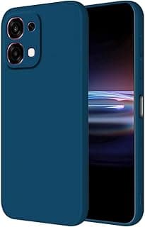 جراب لهاتف Oppo A6 Pro 5G، (6.57 بوصة) جراب هاتف من السيليكون السائل TPU مع حماية من السقوط، غطاء سيليكون، (أزرق)