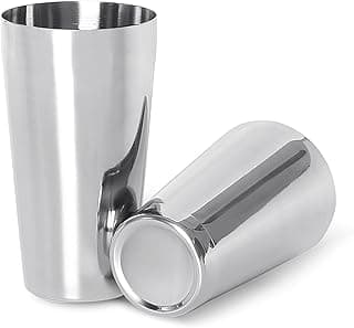 Professional Stainless Steel Boston Cocktail Shaker – Set of 2 (500g & 730g) – Durable Shaker Tins Perfect for Professional Bartenders and Homemade Cocktail Enthusiasts
