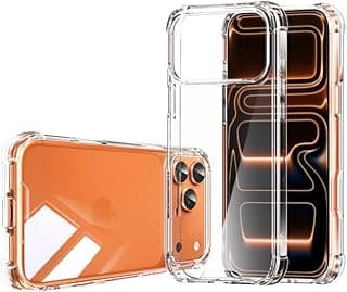Clear Case for iPhone 17 Pro (6.3-Inch), Clear 17 Pro Case Slim Hard PC Back & Soft TPU Shockproof Anti-Scratch Phone Bumper Cover for iPhone 17 Pro - Clear