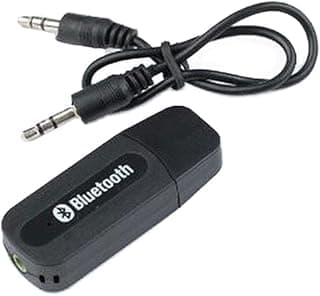 20 Years Warranty Wireless Bluetooth Audio Receiver Adapter – USB & 3.5mm AUX Car Bluetooth Device with Mic, MP3 Player & Home Theater - Compatible for Smartphones & Speakers