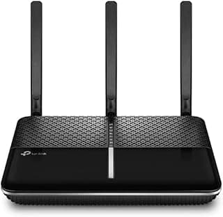 راوتر مودم ارتشر VR2100 AC2100 بتقنية مو ميمو في دي اس ال ايه فايبر لاسلكي مزدوج النطاق 350 ميجابايت الثانية - تي بي لينك أسود نطاق ثنائي