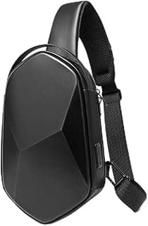Fashion Waterproof Sling Chest Bag Large Capacity 7213 BANGE New Oxford Black