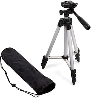 حامل ثلاثي القوائم (ترايبود) WT-330A مقاس 50 بوصة من الألومنيوم، دوران 360 درجة، خفيف الوزن لكاميرات كانون ونيكون وكاميرات الفيديو