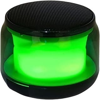 سماعة بلوتوث لاسلكية محمولة BDT S300 مع إضاءة RGB، صوت Hi-Fi ودعم كارت TF – شفاف