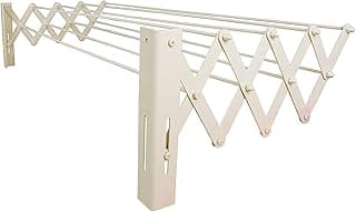 Panhaua Wall Wash Saw, Silver, 100cm x 100cm x 25cm, Stainless Steel, Drying Rack, Clothing, Wall Mount, Expandable, Rust Resistant