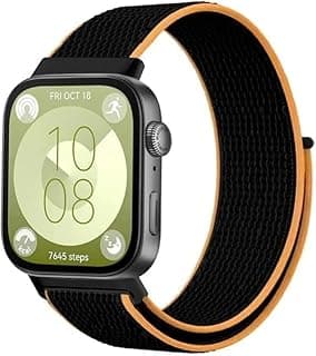 أحزمة نايلون متوافقة مع هواوي Watch Fit 3/4/4 Pro/Fit 5، حزام رياضي جيد التهوية ومضفر، للرجال والنساء