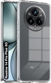 Compatible with Realme 14 Pro Plus Silicone Case Soft Flexible TPU Rubber Transparent Back Cover
