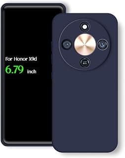 جراب سيليكون خلفي ملون لـ Honor X9d، حماية للكاميرا من الصدمات من TPU متوافق مع Honor X9d (6.79 بوصة) (أزرق داكن)