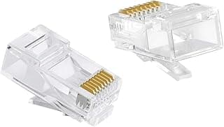 وصلة شبكة RJ45 Cat6 عالية الجودة من شاهين لايت - 10 قطع - خامات نحاسية عالية الجودة لجميع توصيلات الشبكة والبيانات