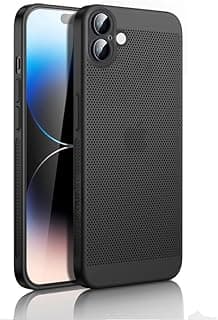 جراب لسامسونج Galaxy A07 4G، تبريد حراري مع حامي عدسة كاميرا مدمج، نحيف، مقاوم للبصمات، ظهر صلب PC مقاوم للصدمات (أسود)