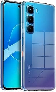 Case Compatible with Infinix Hot 60 Hot 60i Transparent Soft TPU Silicone Bumper Case Cover