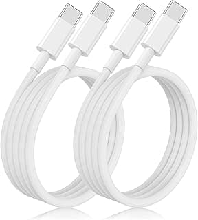 iPhone 17 16 15 Charger Cable 2M 2Pack, Long USB C to USB C Charging Cable 60W Fast Charging, Type C to C Cable Lead Wire for Apple iPhone 17 Air/17 Pro Max/16 Pro/16 Pro Max/15 Plus/15 Pro Max/Mini