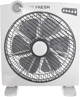 Box Fan, 14 Inch 3 Speeds - White