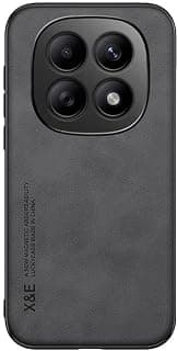 Phone case compatible with Redmi note 15 4G / 5G Skin Feel Magnetic premium pu Leather and slim soft protective Back Phone For Redmi note 15 4G / 5G (Black)