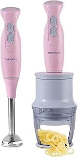 Hand Blender 1000 Watt With Stainless Steel Blades In Pink Color THB-1000ER
