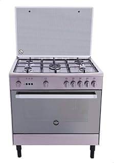 بوتاجاز لا جيرمانيا قائم بذاته 90 x 60 5 شعلات غاز 9D10GUB1X4AWW ستانلس