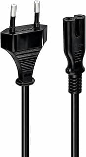 QUEST 2-Pin Power Cable for Laptops, Notebooks, Radios & Cassette Players – (Black)