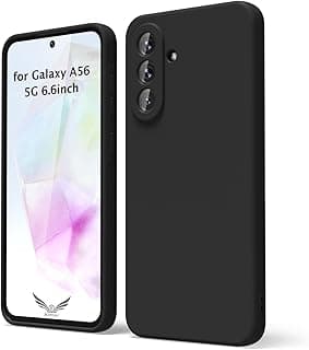 حافظة متوافقة مع Samsung Galaxy A37 5G، غطاء سيليكون رفيع من المطاط الناعم لجهاز Galaxy A37، حافظة هاتف واقية من الصدمات والكاميرا لجهاز Galaxy A37 (أسود، A37 )