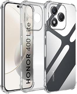 جراب شفاف لهاتف Honor 400 Lite 5G، جراب حماية كريستالي مع زوايا مقاومة للصدمات، مضاد للاصفرار، مضاد للسقوط والخدش (شفاف)