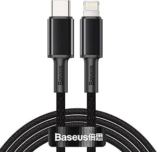 كابل Baseus Dynamic Series جديد بطول 2 متر وقوة 20 وات | شحن فائق السرعة PD | كابل USB Type C إلى Lightning | معتمد من MFi | نقل بيانات 480Mbps | لهواتف ابل ايفون 14 Pro Max و13 و12 و11 وXS وXR وX و8Plus وايباد (أسود)