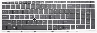 كيبورد لابتوب بديل جديد متوافق مع اتش بي Elitebook 850 g5 855 G5 850 G6 750 G5 755 G5 Zbook 15u G5 G6 US L11999-001 بإضاءة خلفية