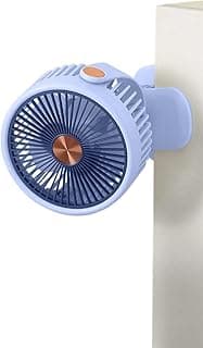 Mini Portable USB Hand Fan, Mini USB Desktop & Handheld Fan, 3 Speed, 5W Power, Portable Hand Fan with Stand, ZB125 (Blue)