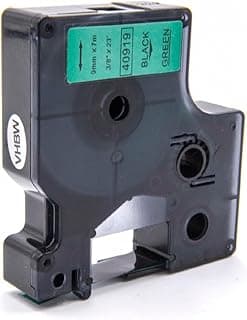 Label Tape 9mm Black On Green Compatible for Dymo 40919