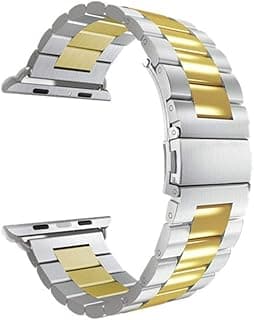 سوار من الستانلس ستيل لابل واتش 38mm-40mm معدني
