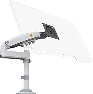 حامل شاشة احترافي Nb H100 مقاس 17-30 بوصة مع ممتص للصدمات ورافعة من نورث بايو (أبيض)