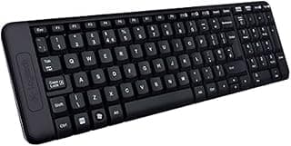 كيبورد وماوس لاسلكي من لوجيتك، اسود، MK220