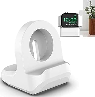 Vonmove Smart Watch Stand Compatible with All Apple Watch Series (38/40/41/42/44/45/49mm) (Charger Not Included), Smart Watch Charging Dock (White)