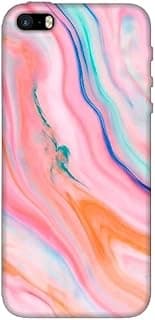 Marble Colorful Silicone Printed mobile case compatible with iPhone 5S