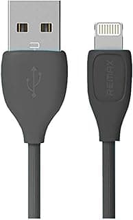 كابل بيانات لايتنينج لموبايل ابل ايفون من ريماكس، لون أسود، RC-050i