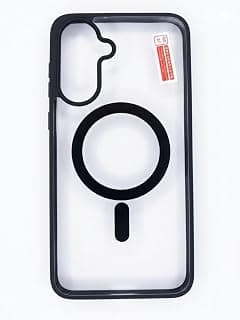 Case Compatible with SAMsung Galaxy A17 - Samsung Galaxy A17 Transparent TPU Silicone Edges New Trend Design Premium Quality Material Shockproof Case Cover By Amarah Store (Black)