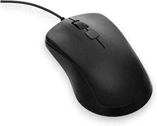ماوس Zero Comfort سلكي USB، تصميم مريح وصامت، 3 أزرار، 1000 DPI، أداء عالي، توصيل وتشغيل مباشر، للكمبيوتر المكتبي واللابتوب ويندوز/ماك (ZR-205 أسود)