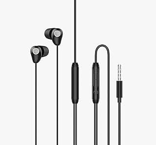 L'avvento Sleeping earphone with Mic, 3.5mm, with Volume Control Black, Wired Headphones Headset