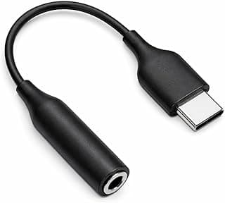 QUEST USB-C to 3.5mm Female Audio Adapter – Type-C Converter Dongle for Phones, Tablets, and Laptops, Black