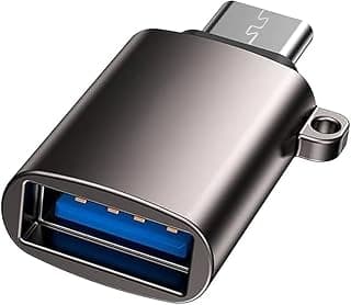 محول OTG نوع USB مايكرو بتقنية او تي جي (ذكر) - USB نوع micro (انثى) للابتوب والجوال - أسود
