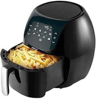 Sokany healthy air fryer lcd screen overheating protection 1800w - 220v supply voltage and 50hz,Black,8.0l,Sk-8014