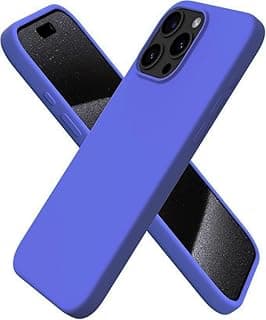 Compatible with iPhone 13 Pro Max Case 6.7", Slim Liquid Silicone 3 Layers Soft Gel Rubber Shockproof Protective Phone Case with Anti-Scratch Microfiber Lining (Blue)