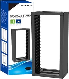 PS5 PS4 Xbox Series X Series S Xbox One CD Disks Card Holder Game Card Box for PS5 PS4 Game CD Case Storage Stand Holder Bracket for PlayStation Video Game Holder Tower (Holds 12 CDs)