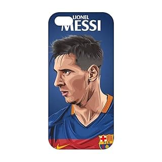 جراب خلفي بتصميم ميسي لـ ابل ايفون 5S - متعدد الألوان