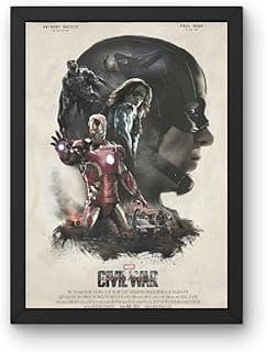 ملصق فيلم الحرب، اطار اسود، 30 × 40 سم، طباعة فنية جدارية