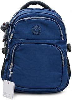 Backpack - 19.5 Inch – 7 Pockets, Laptop Compartment, Padded Back & Shoulder Straps, Water-Resistant Backpack for School, Travel & Daily Use - Unisex.Dust Blue